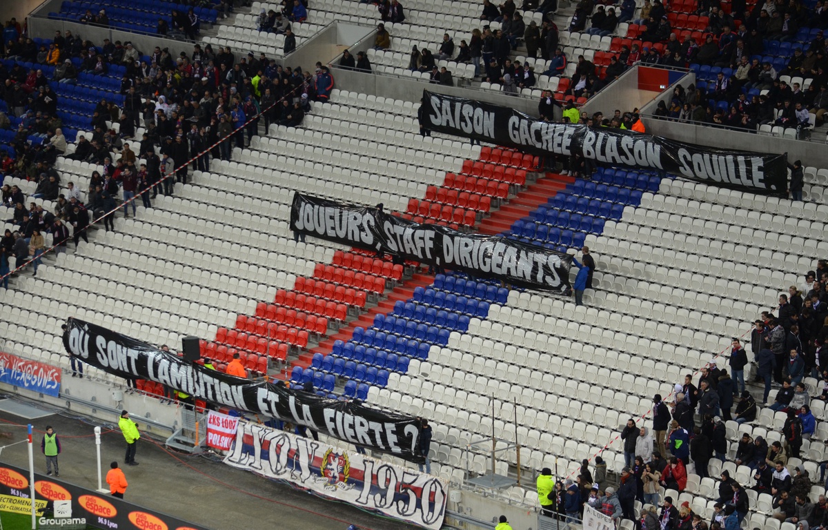 Lyon/Nancy messages du virage sud